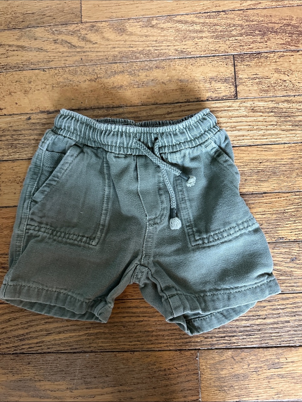 Zara Kids Olive Green Drawstring Shorts